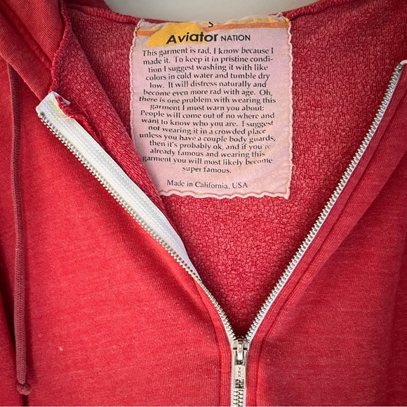 Aviator Nation Vintage Zip Up Hoodie - Picture 4 of 8